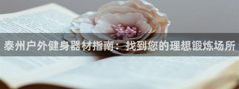 耀世平台人才：泰州户外健身器材指南：找到您的理想锻炼