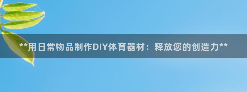 耀世挑战第三关怎么过：**用日常物品制作DIY体育器