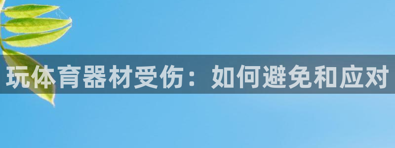 耀世娱乐官网注册流程：玩体育器材受伤：如何避免和应对