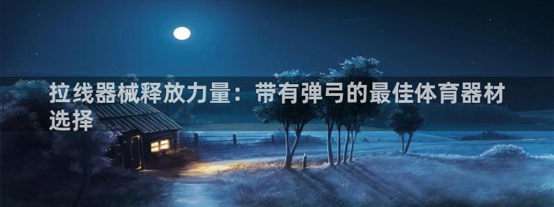 耀世盛典官网下载：拉线器械释放力量：带有弹弓的最佳体