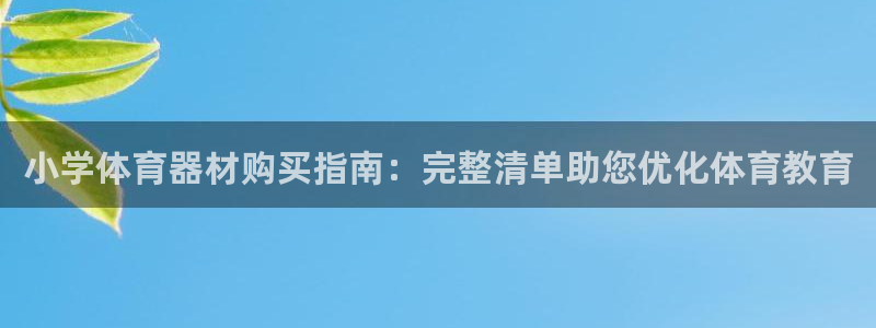 耀世国际集团是国企吗还是央企：小学体育器材购买指南：