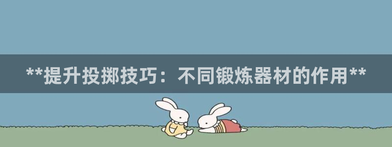 耀世而出：**提升投掷技巧：不同锻炼器材的作用**