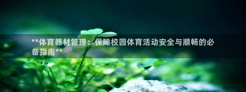耀世娱乐如何登录账号密码：**体育器材管理：保障校园