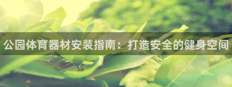 耀世娱乐丁6.7.5.1.3.8：公园体育器材安装指